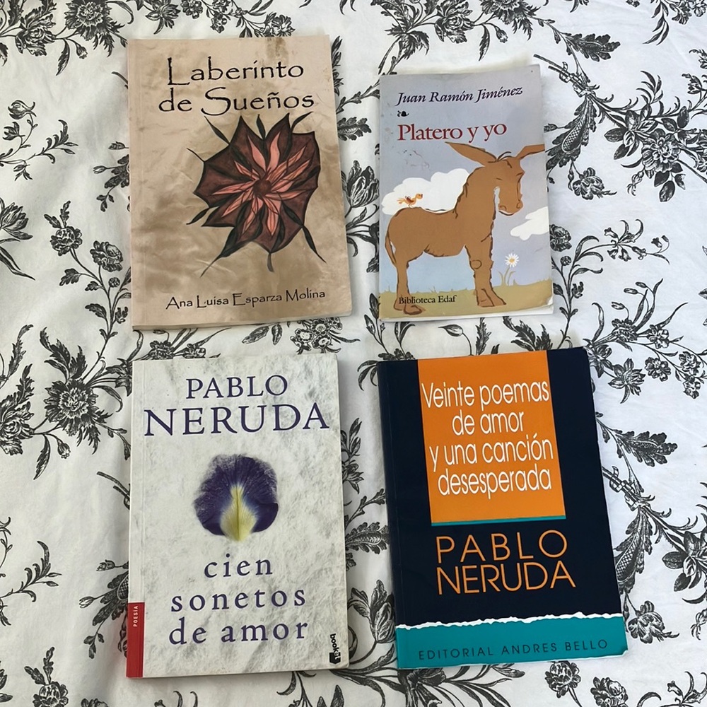 Spanish poem books.